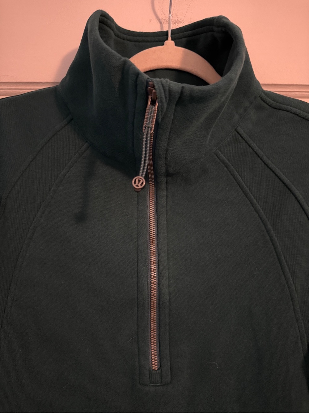 Lululemon Scuba Oversized Funnel-Neck Half Zip Long Storm Teal XS/S - Picture 7 of 9